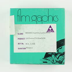 Box - Motion Film, Kodak Australasia Pty Ltd, Television Commercial, 'Save-A-Stack-Pack', circa 1976