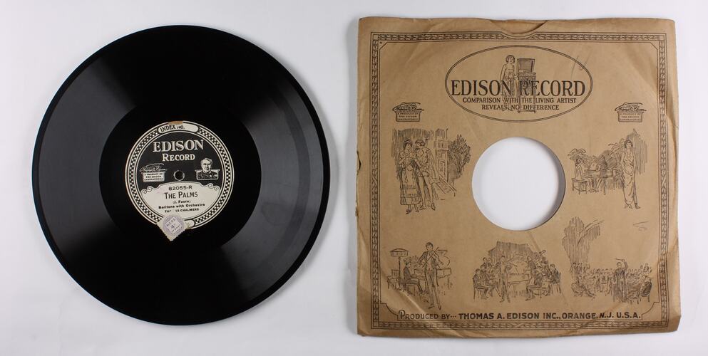Disc Recording - Edison, Double-Sided, 'O Holy Night' & 'The Palms', 1919-29