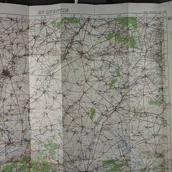Close-up of map.