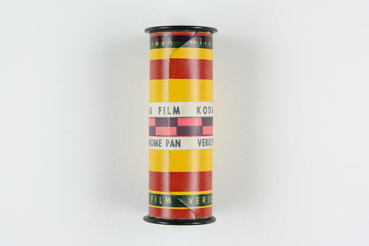 Film spool sealed with tape.