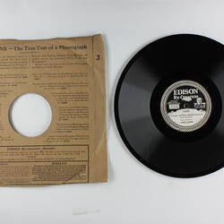 Disc Recording - Edison, Double-Sided, 'Do You Know The Land? "Mignon"' & 'I Think Of You Marguerite', 1919-29