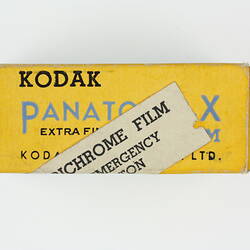 Film box printed with product details.