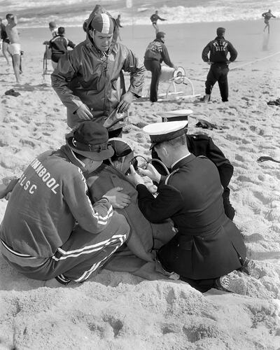 Life Saver Receiving Medical Treatment, Victoria, 13 Dec 1959