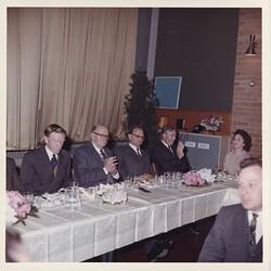 Photograph - Kodak Australasia Pty Ltd, Kodak Staff at Dining Table, Dr Nellie Fisher's Retirement Dinner, Coburg, Oct 1962