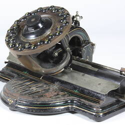 Very old style typewriter.
