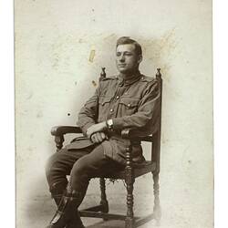 Photograph - Australian Serviceman Sergeant Lydster, AIF, World War I, 1917