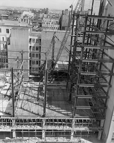Royal Automobile Club of Victoria, Club Construction Site, Melbourne, 02 Mar 1960