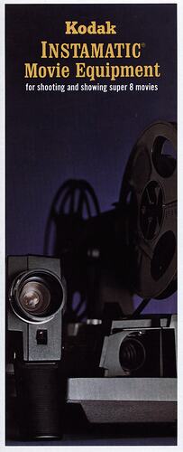 Leaflet cover with close-up of projector and camera