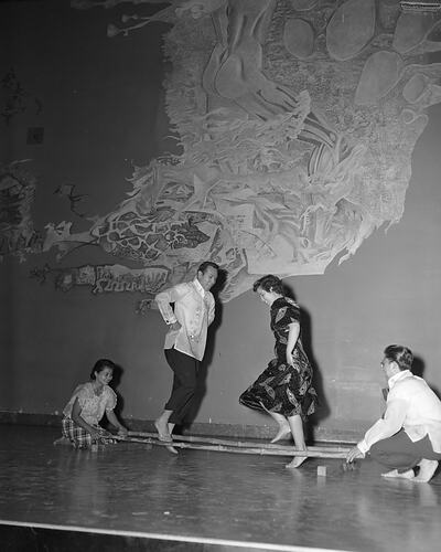 Department of Trade, Group Dancing, Wilson Hall, Melbourne, 13 Mar 1960