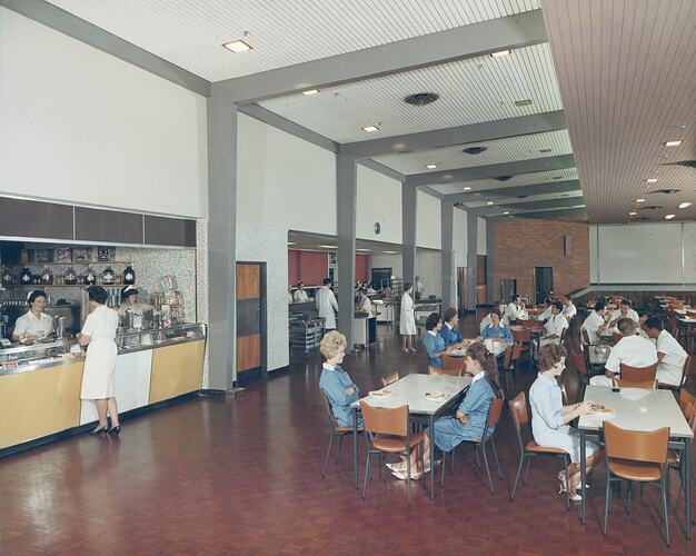 Kodak Australasia Pty Ltd, Staff Canteen, Amenities Building 9, Kodak Factory, Coburg, circa 1963