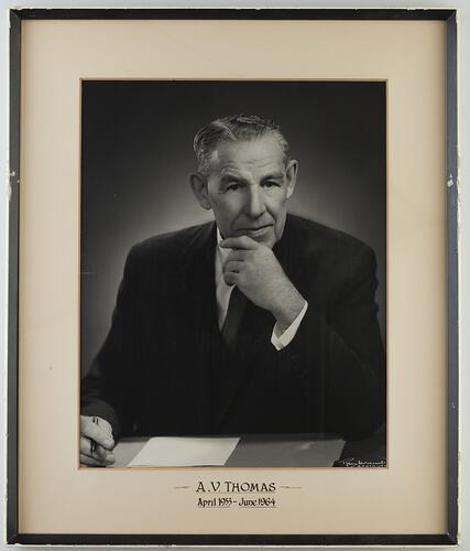 Photograph - Kodak, 'A.V. Thomas', framed