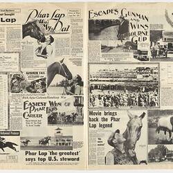 Souvenir Newspaper - Edley Ventures, Special Phar Lap Edition, 1983