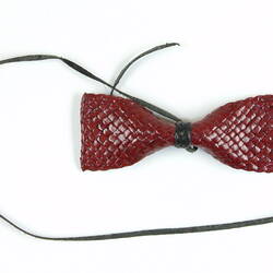 Bow Tie - Leather Braided, Miniature, Doug Kite, Ringwood, Victoria, circa 2000