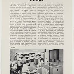 Article - 'X-Omat Processing System Now Operating in Australia', circa 1961