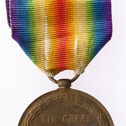 Medal - Victory Medal 1914-1919, Dvr. Frederick Arthur Eastwood, Great Britain, 1919 - Reverse