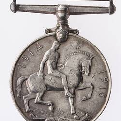 Medal - British War Medal, Great Britain, Corporal John George, 1914-1920 - Reverse