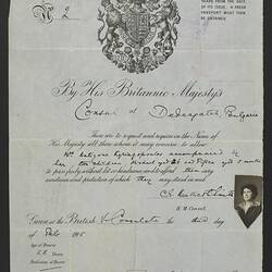 Passport - Bulgarian, Antigoni Kyriazopoulos, 3 Feb 1915