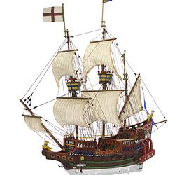 Sailing Ship Model - Golden Hind, 1577