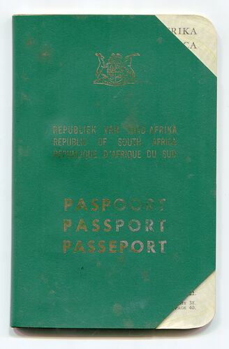 Passport - South African, Martha Mavis Sylvia Boyes, 1967-1970