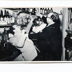 Photograph - Lindsay Motherwell With Friend At A Bar, Margate, South Africa, 1953