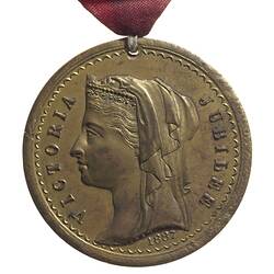 Medal - Jubilee of Queen Victoria, Portland, New South Wales, Australia, 1887