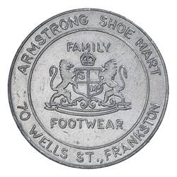 Medal - Armstrong Shoe Mart, Frankston, Victoria, Australia, 1980