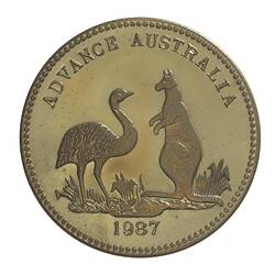 Medal - Armstrong Shoe Mart, Frankston, Victoria, Australia, 1986