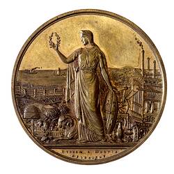 Medal - Victorian Exhibition Commemorative, Stokes & Martin, Victoria, Australia, 1872