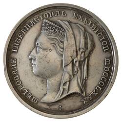 Medal - Melbourne International Exhibition, Silver Prize, Australia, 1880