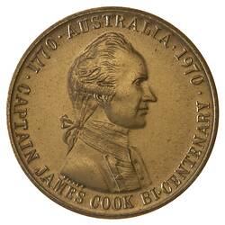 Medal - Captain James Cook Bicentenary, State Savings Bank of Victoria, 1970 AD