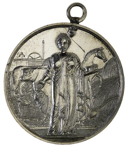 Medal - National Agricultural Society of Victoria Silver Prize, 1887 AD