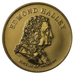 Medal - Edmond Halley, Museum Victoria, Australia, 1986