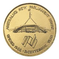 Medal - Australian Bicentenary, Opening of Parliament House, 1988 AD