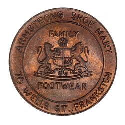 Medal - Armstrong Shoe Mart, Frankston, 1983 AD