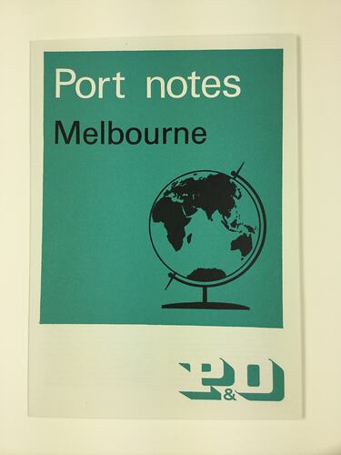 HT 54782, Booklet - Port Notes, Melbourne, SS Arcadia, 1967 (MIGRATION), Document, Registered