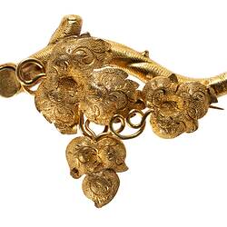 Brooch - Vine Leaves, Gold, William Lamborn, Melbourne, Victoria, circa 1855