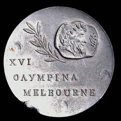 Medal - Olympic Games Commemorative, Numismatic Association of Victoria, Australia, 1956