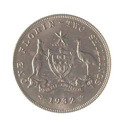 Specimen Coin - Reverse, Florin (2 Shillings), Australia, 1932