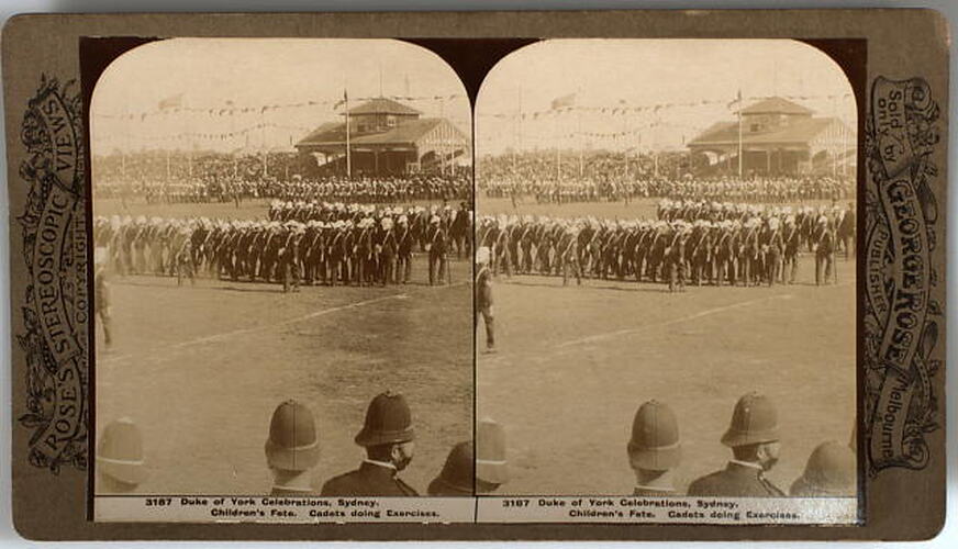 Stereograph - Duke of York Celebrations, Sydney, 1901