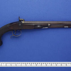 Pistol - H W Mortimer, London, Flintlock Conversion, circa 1790