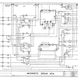 Logical Diagram - CSIRAC Computer, 'Arithmetic Organ AO4', C23125, 1948-1955