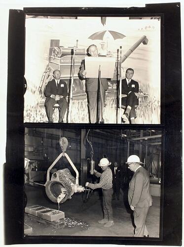 Photograph - Proof Sheet of the Official Opening of the Sunshine Foundry by Premier Bolte, 16 Nov 1967