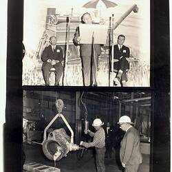 Photograph - Massey Ferguson, Proof Sheet of the Official Opening of the Sunshine Foundry by Premier Bolte, Sunshine, Victoria, 1967