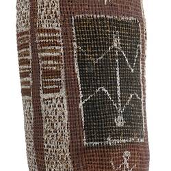 Twined conical pandanus basket (detail)