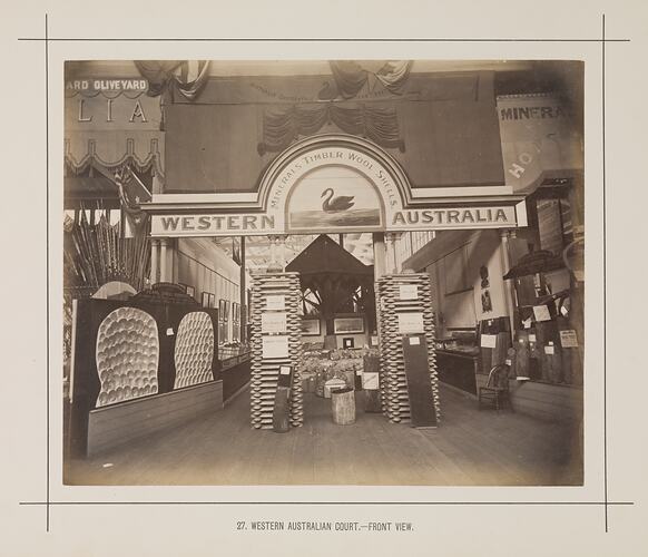 Western Australian Court, Temporary Annexe, Exhibition Building, 1880-1881