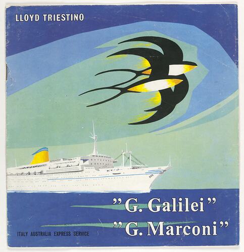 Brochure - Galilei & Marconi, Lloyd Triestino Line, Italy Australia Express Service