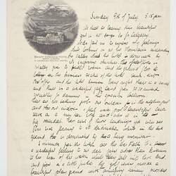 Letter - Lili Sigalas, Banff, 9 July 1939