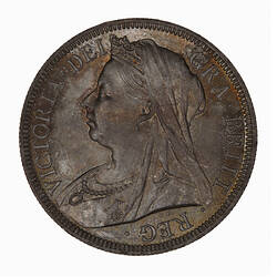 Coin - Halfcrown, Queen Victoria, Great Britain, 1901 (Obverse)