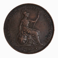 Coin - Farthing, Queen Victoria, Great Britain, 1846