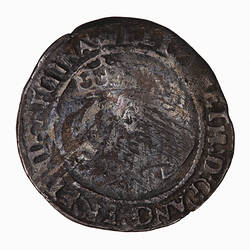 Coin - Threepence, Elizabeth I, Great Britain, 1567 (Obverse)